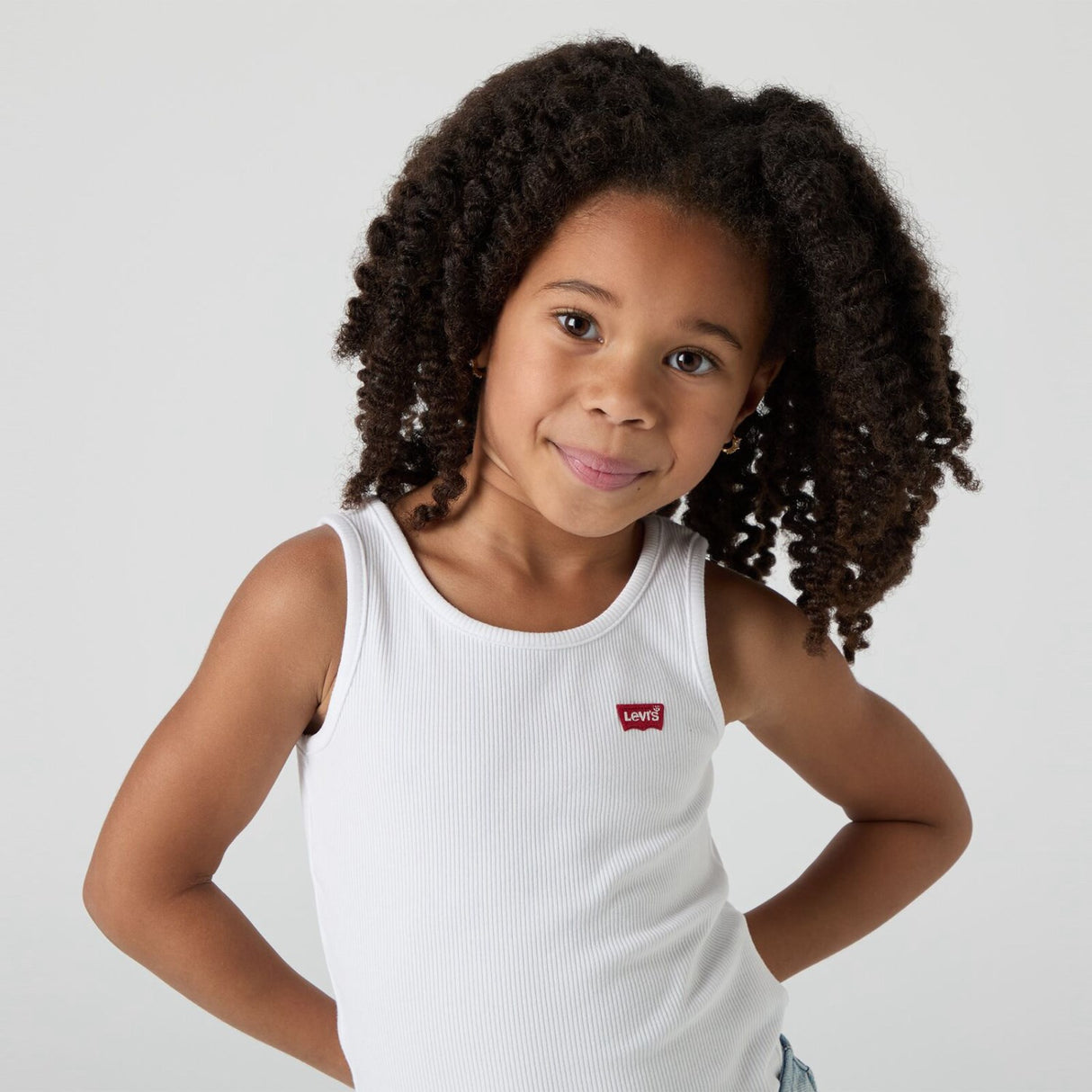 Levi's Bright White Lvg Meet Og Greet Ribbed Tank Topp