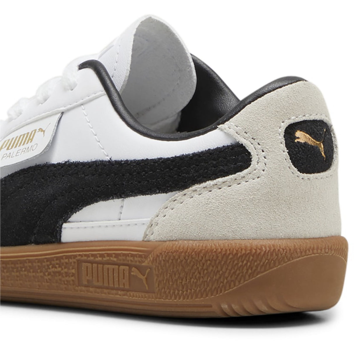 Puma White Palermo Lth PS Sneakers