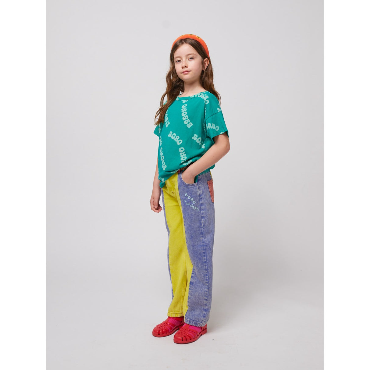 Bobo Choses Green Wavy Bobo Choses All Over T-Shirt