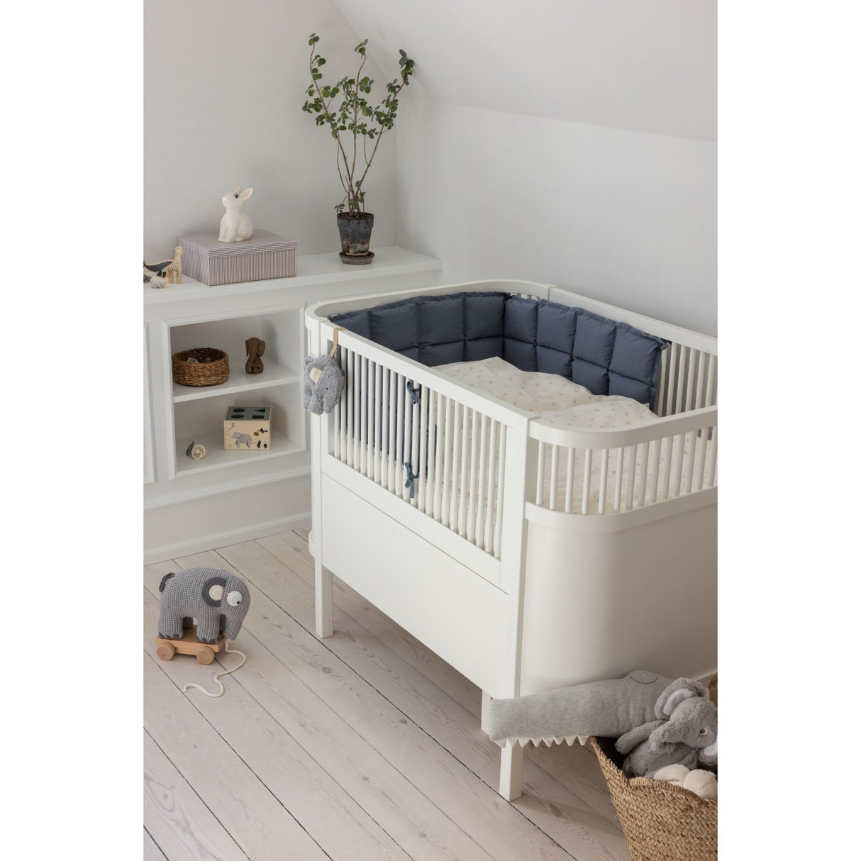 Sebra Forest Lake Blue Sengerand Kapok halv lengde