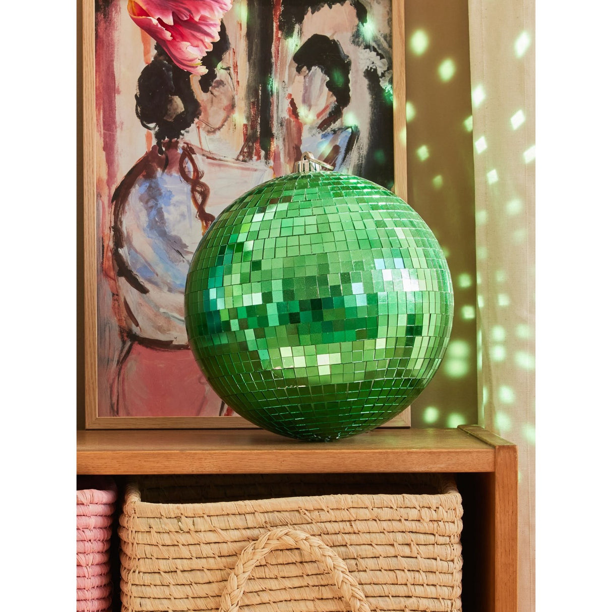 Rice Disco Ball I Dark Green - Large