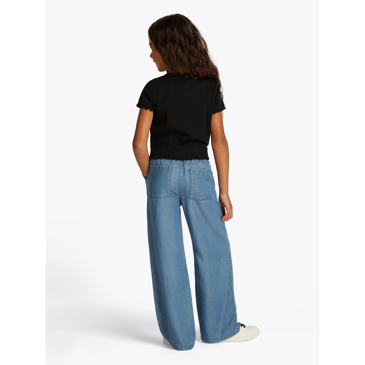 Tommy Hilfiger Black Essential Rib Topp SS