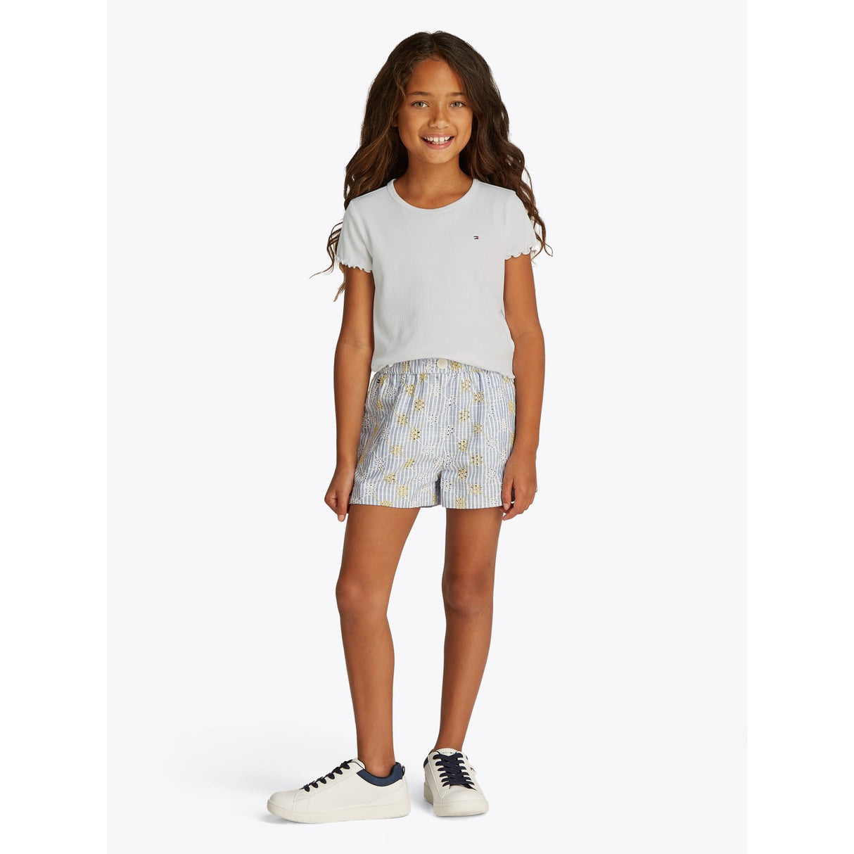 Tommy Hilfiger White Essential Rib Topp SS