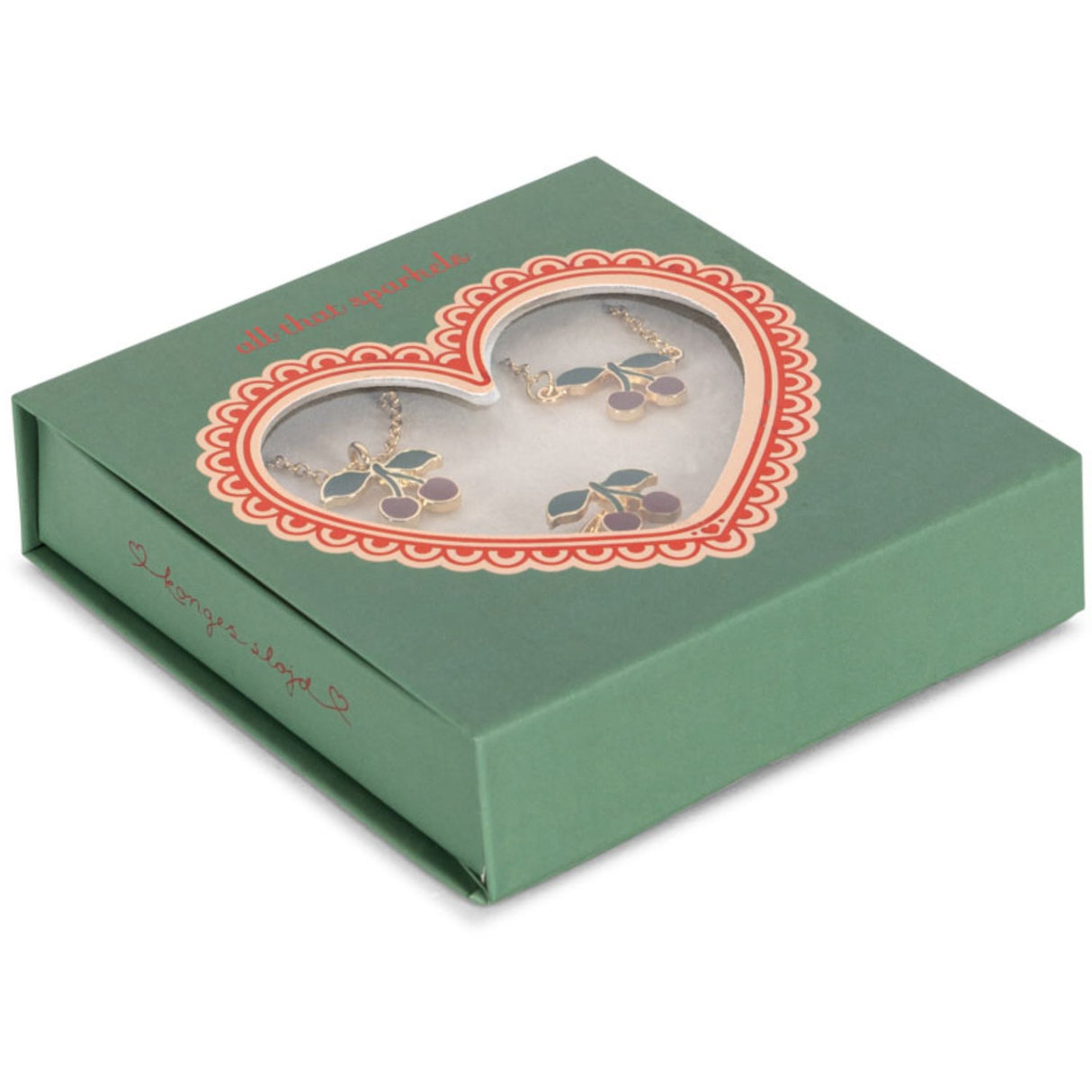 Konges Sløjd Gold Cherry Jewelry Sett