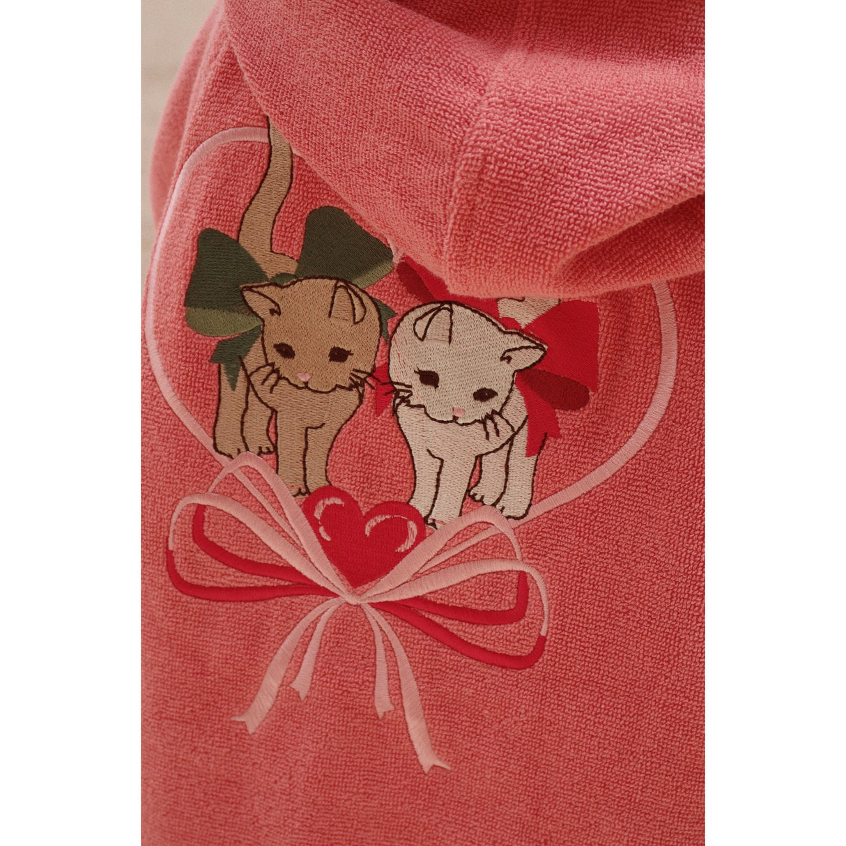 Konges Sløjd Flamingo Plume Terry Badekåpe Embroidery Gots