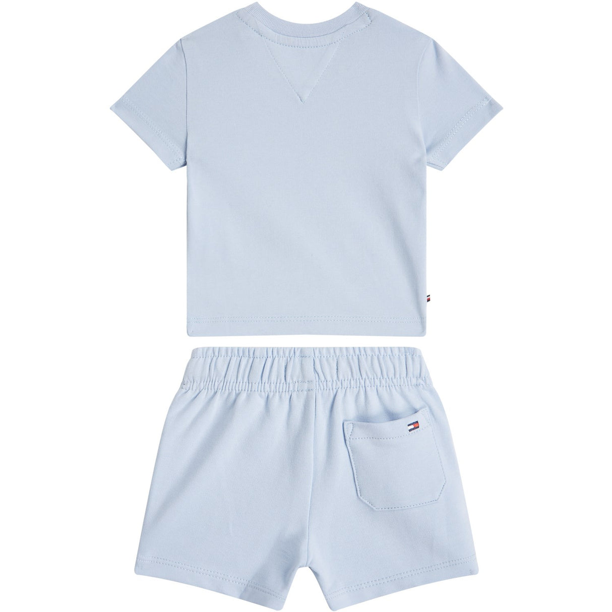 Tommy Hilfiger Breezy Blue Monotype Tee Og Kort Sett