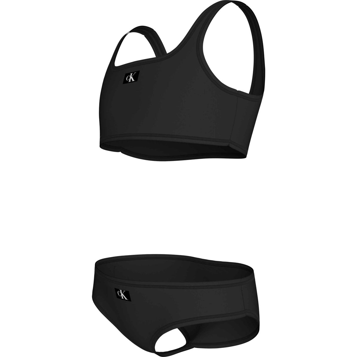 Calvin Klein Pvh Black Bralette Bikini Sett
