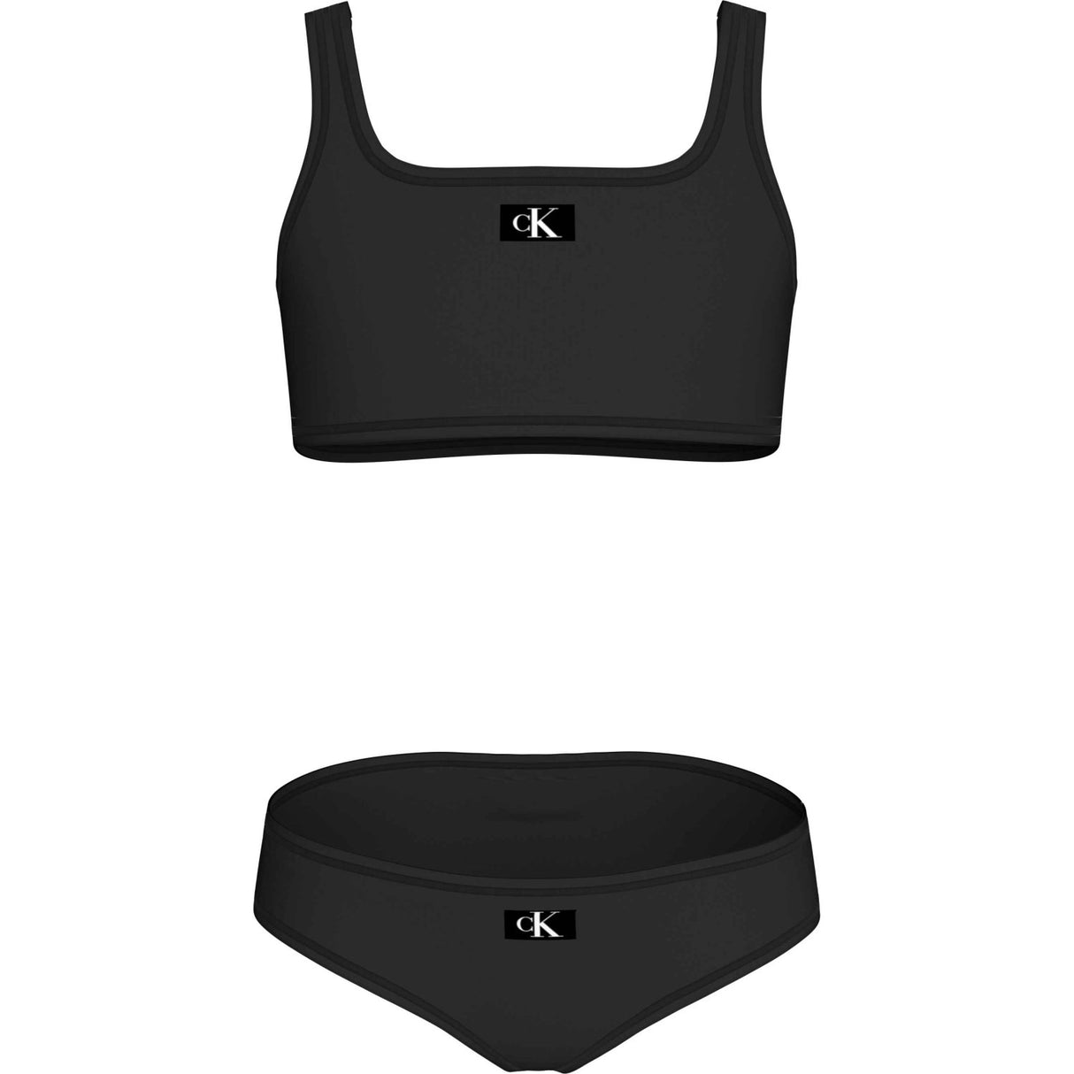 Calvin Klein Pvh Black Bralette Bikini Sett