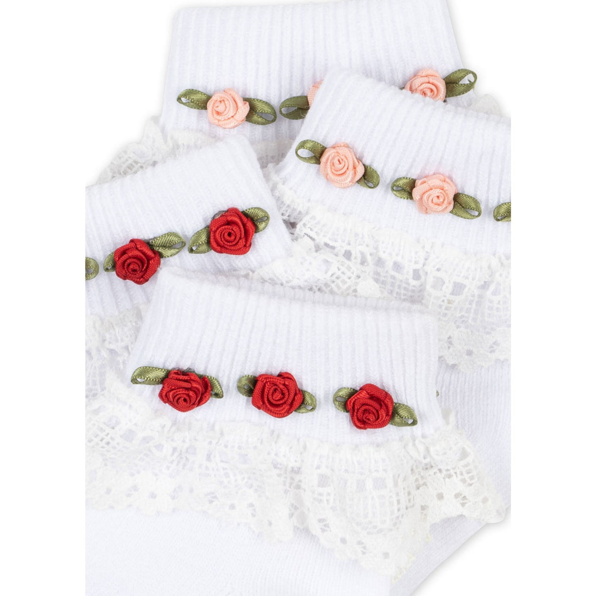 Konges Sløjd Optic White 2 Pack Lace Strømper