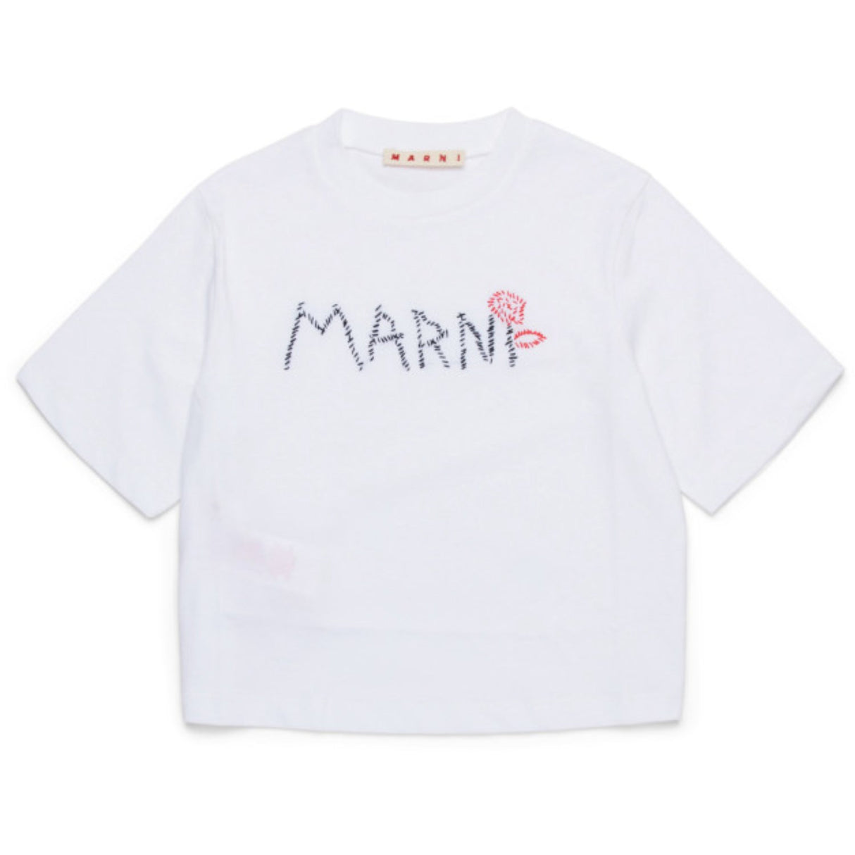 Marni White T-Skjorte