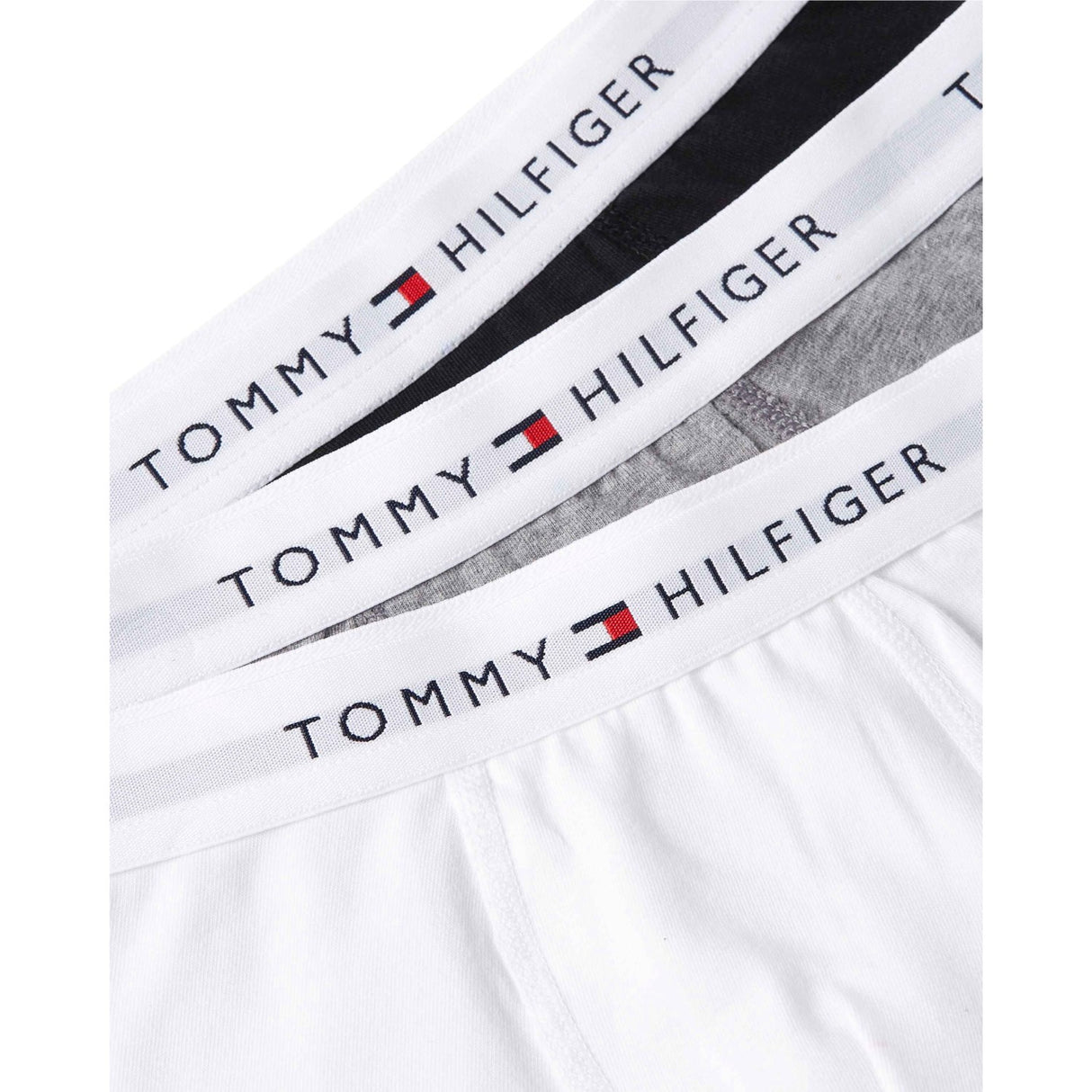 Tommy Hilfiger White/Gry Htr/Black 3 Pack Trunk