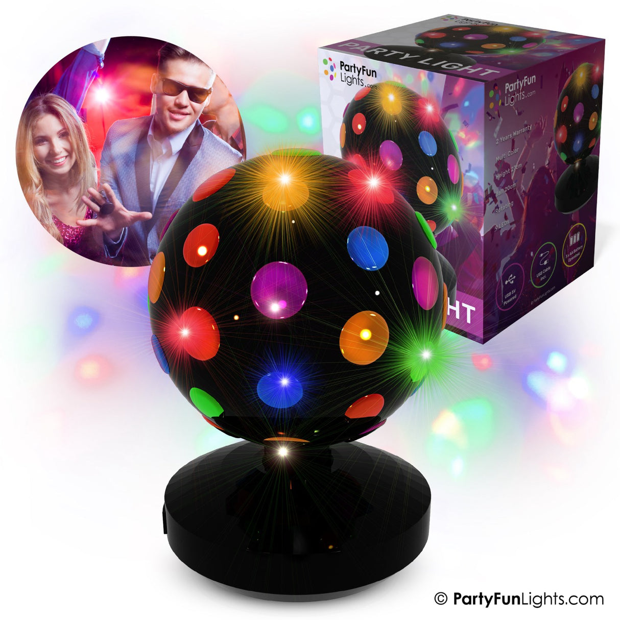 Party Funlight Disco Lampe Ø: 20cm