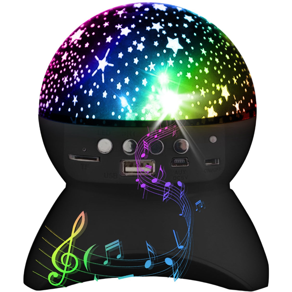 Party Funlight Starry Sky Bluetooth Høyttaler - Svart