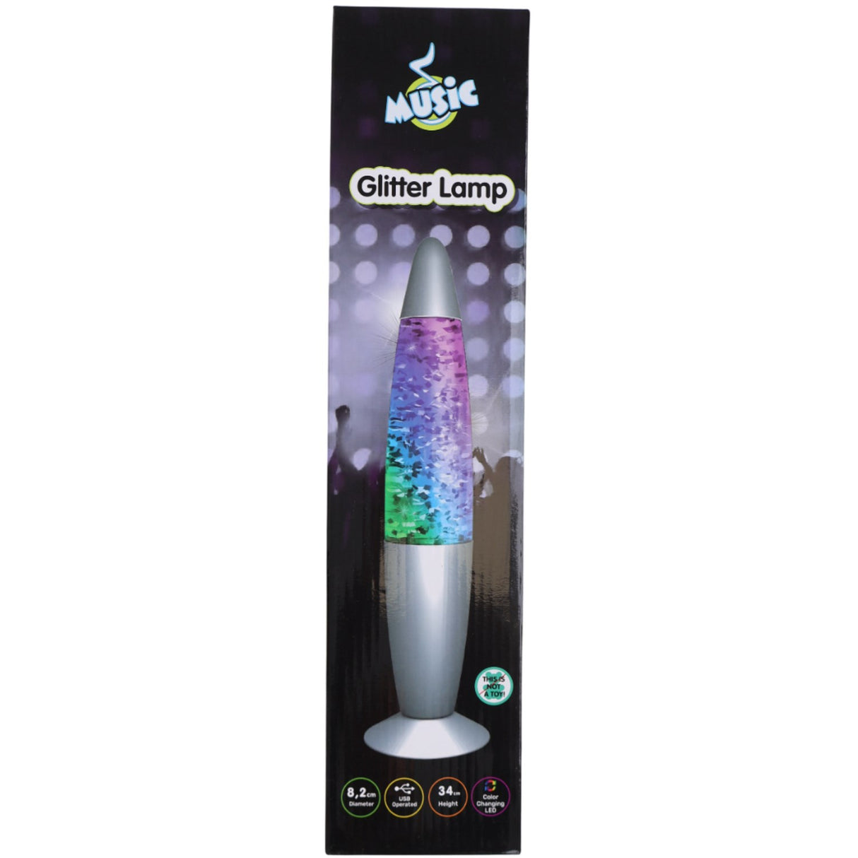 Music Glitter Lampe