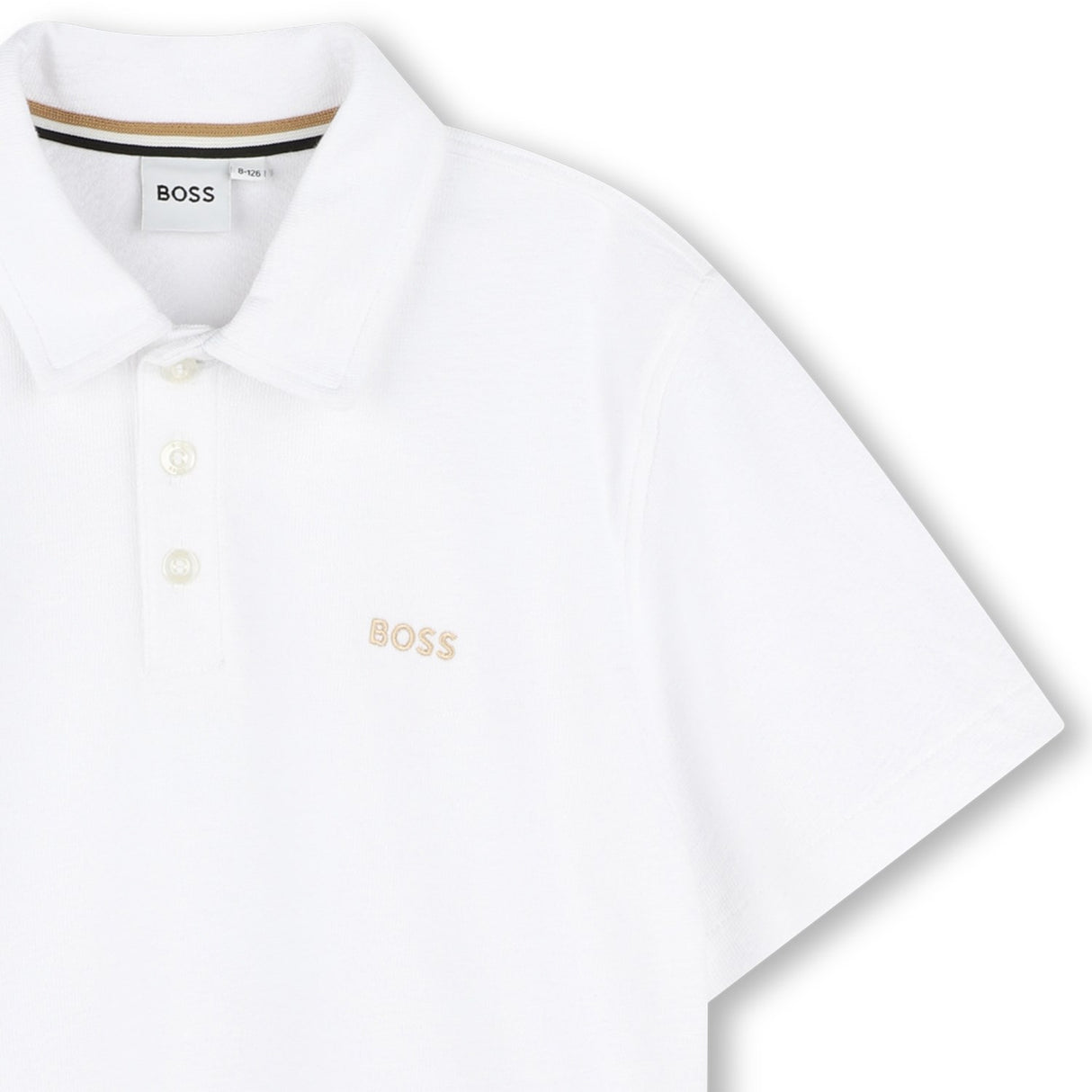Hugo Boss White Short Sleeved Polo