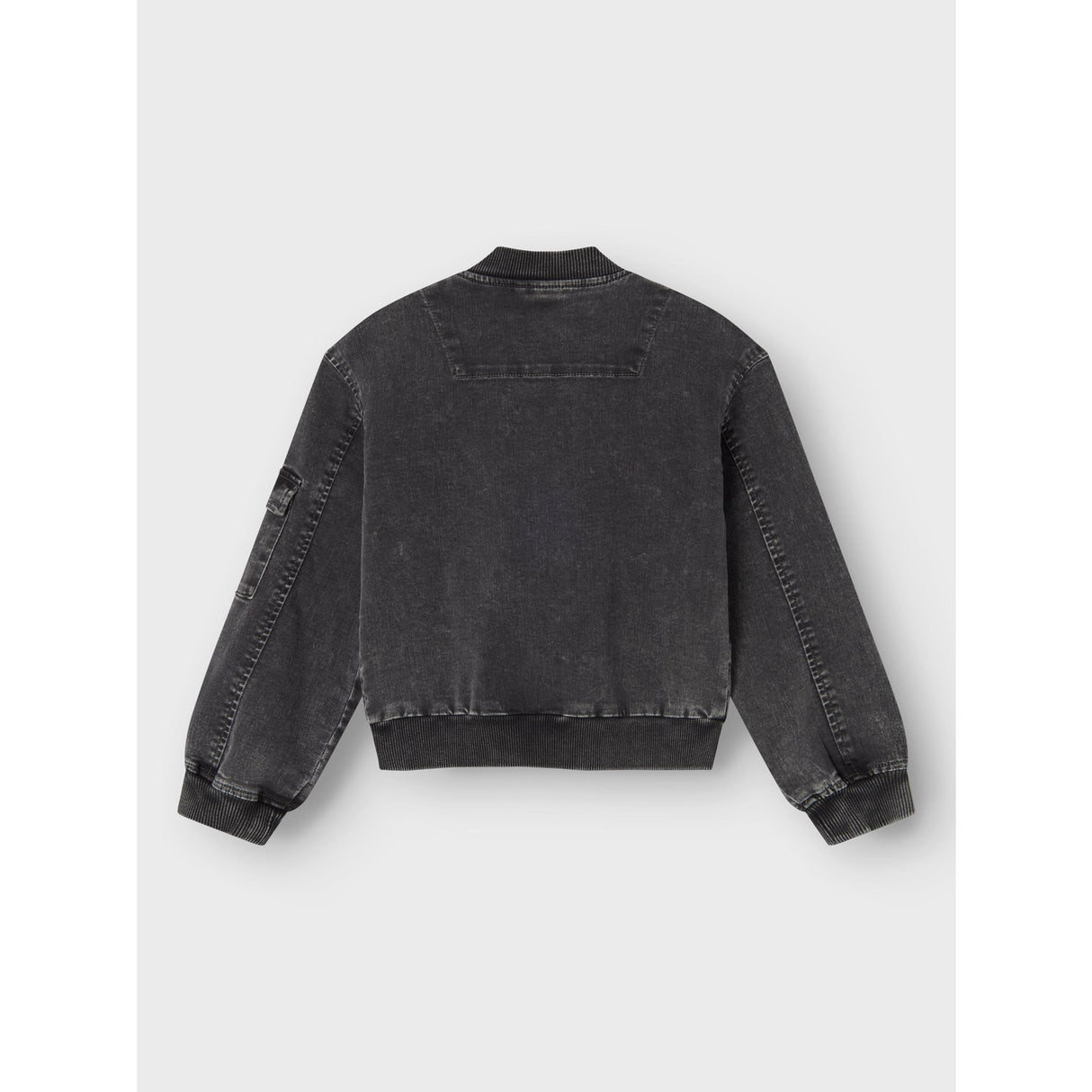 Name It Dark Grey Denim Luna Denim Bomber Jakke