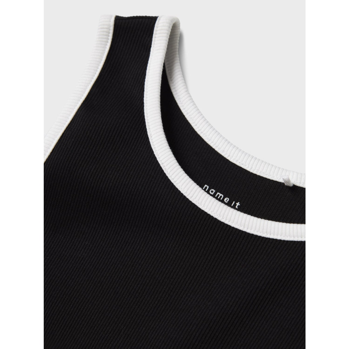 Name It Black Jally Slim Long Kjole