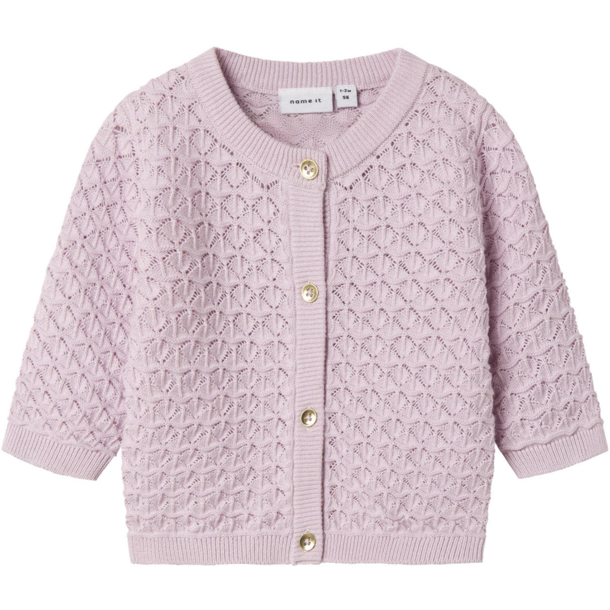 Name It Winsome Orchid Tatine Strikk Cardigan
