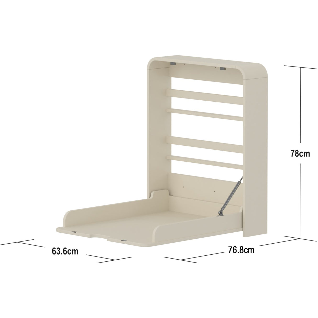 FLEXA Cream Væghængt Stellebord