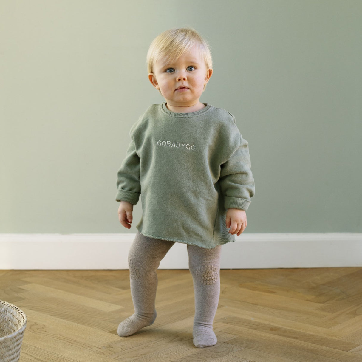 Gobabygo Sand Crawling Strømpebukser Organic Bomull