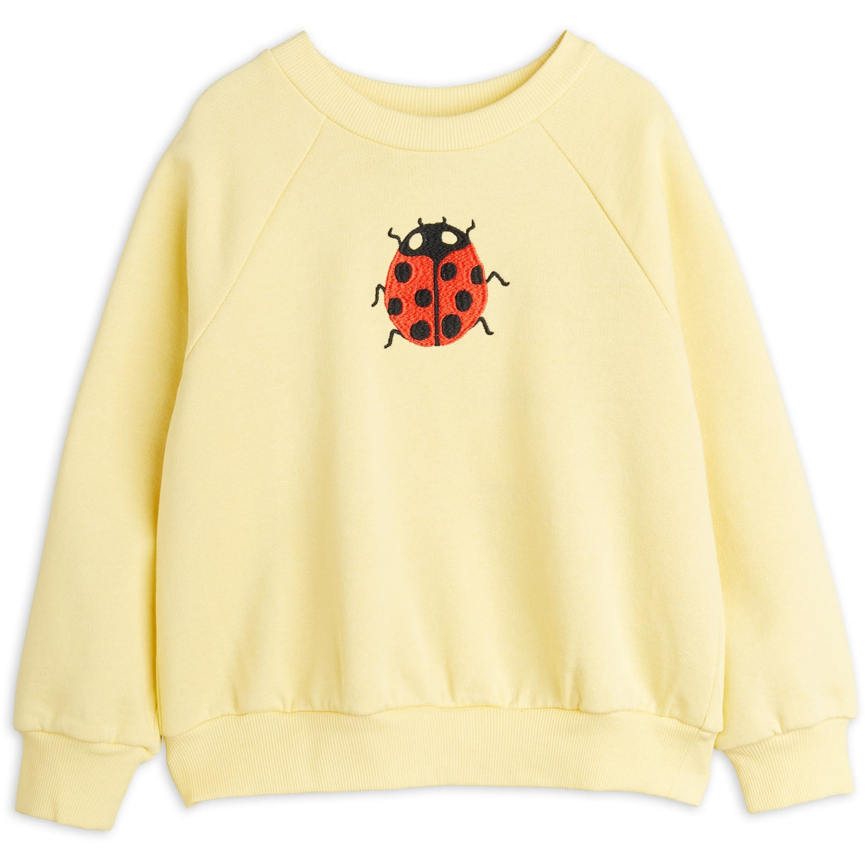 Mini Rodini Yellow Ladybugs Embroidery Collegegenser