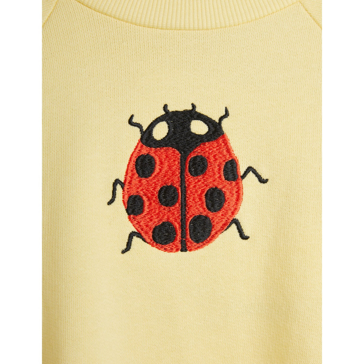 Mini Rodini Yellow Ladybugs Embroidery Collegegenser