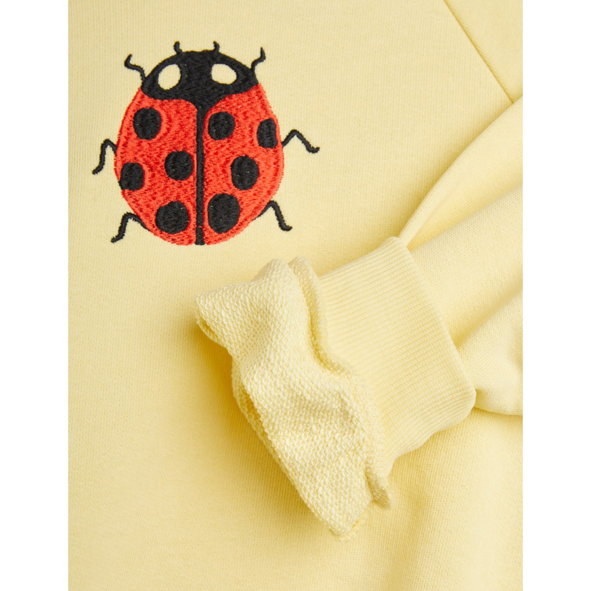 Mini Rodini Yellow Ladybugs Embroidery Collegegenser