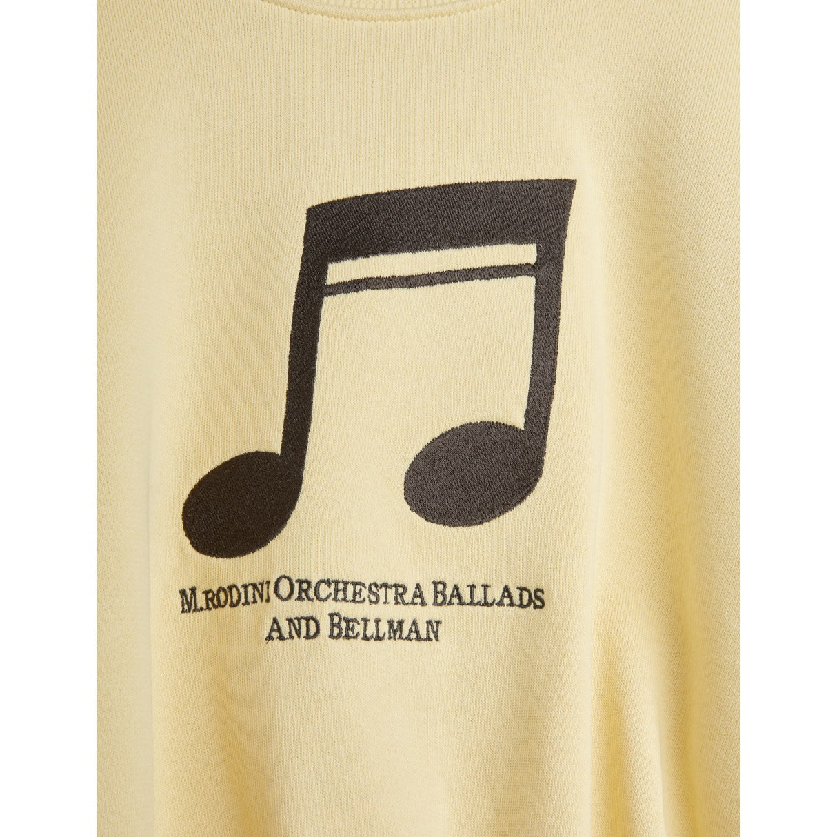 Mini Rodini Yellow Note Embroidery Collegegenser