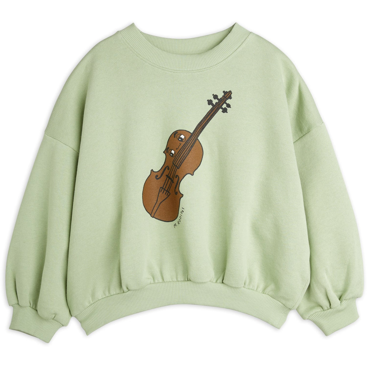 Mini Rodini Green Violin Collegegenser