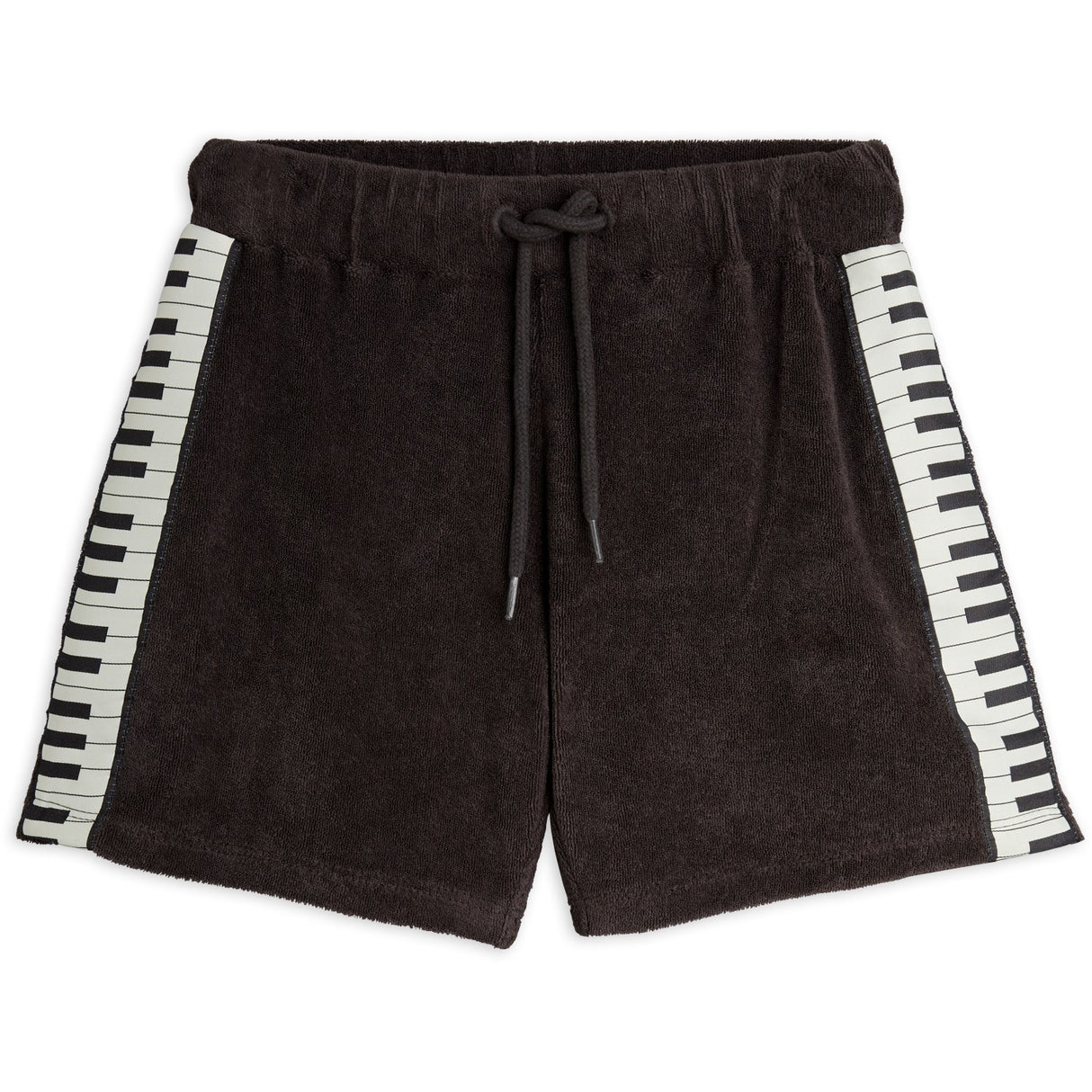 Mini Rodini Black Piano Terry Sweatshorts