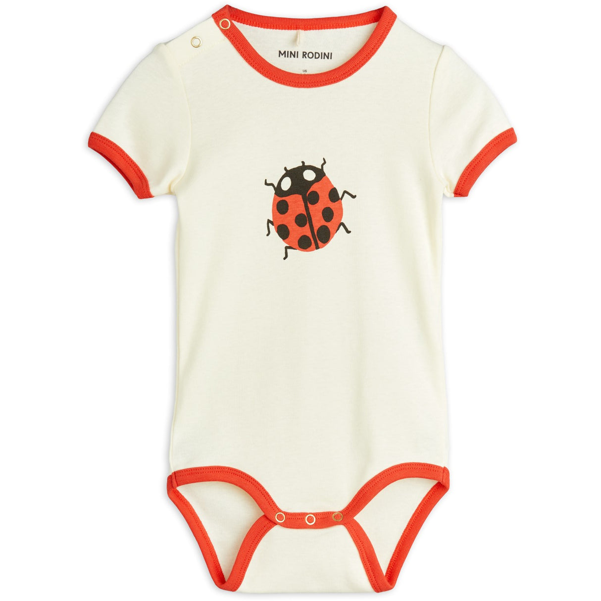 Mini Rodini Offwhite Ladybugs Body