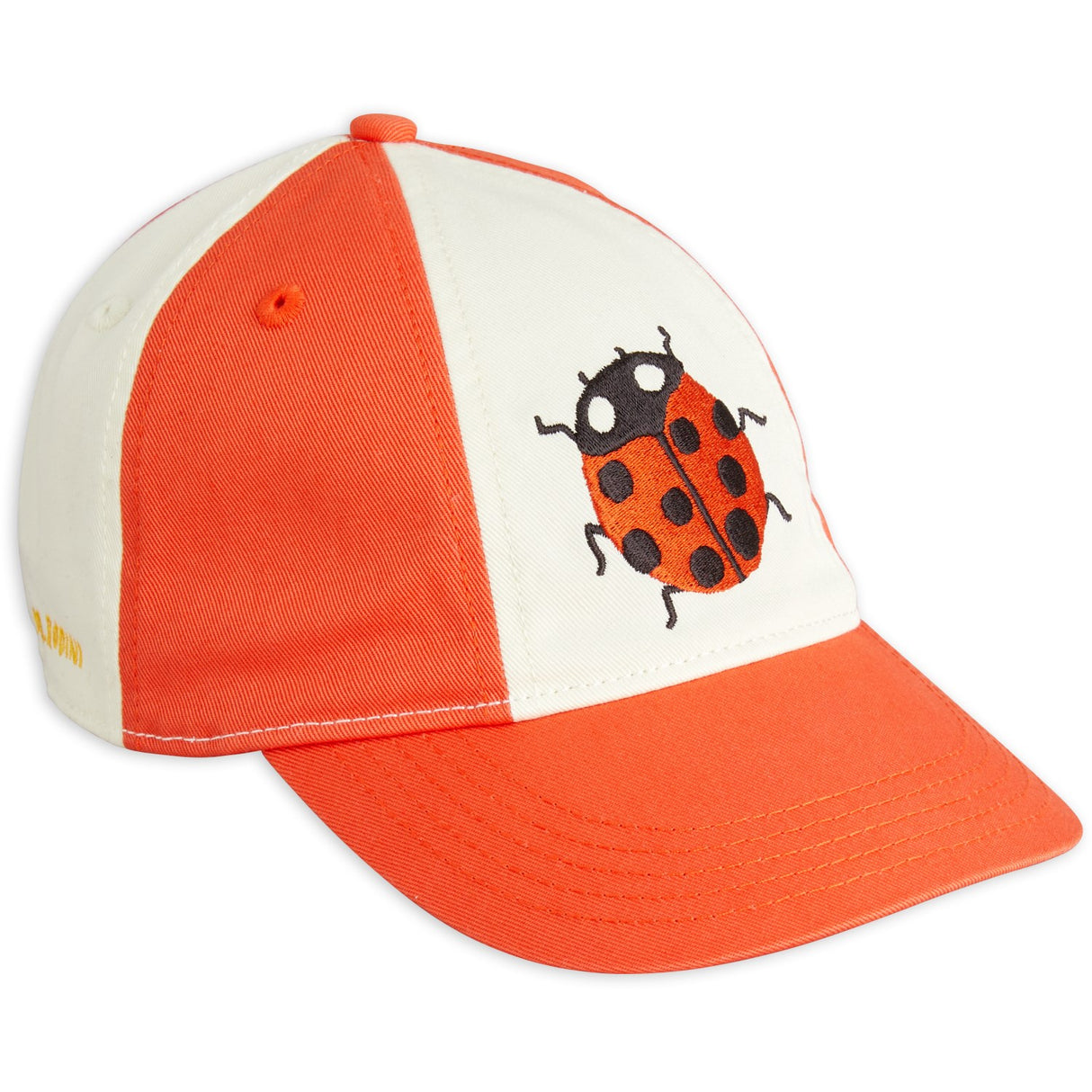 Mini Rodini Red Ladybugs Embroidery Soft Caps