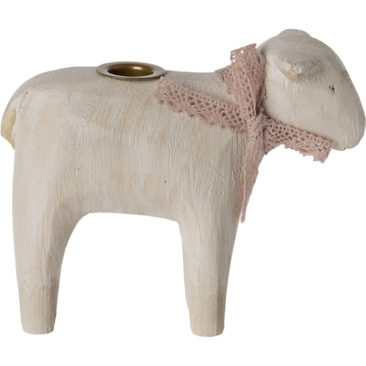 Maileg Candle Holder, Lamb - Rose