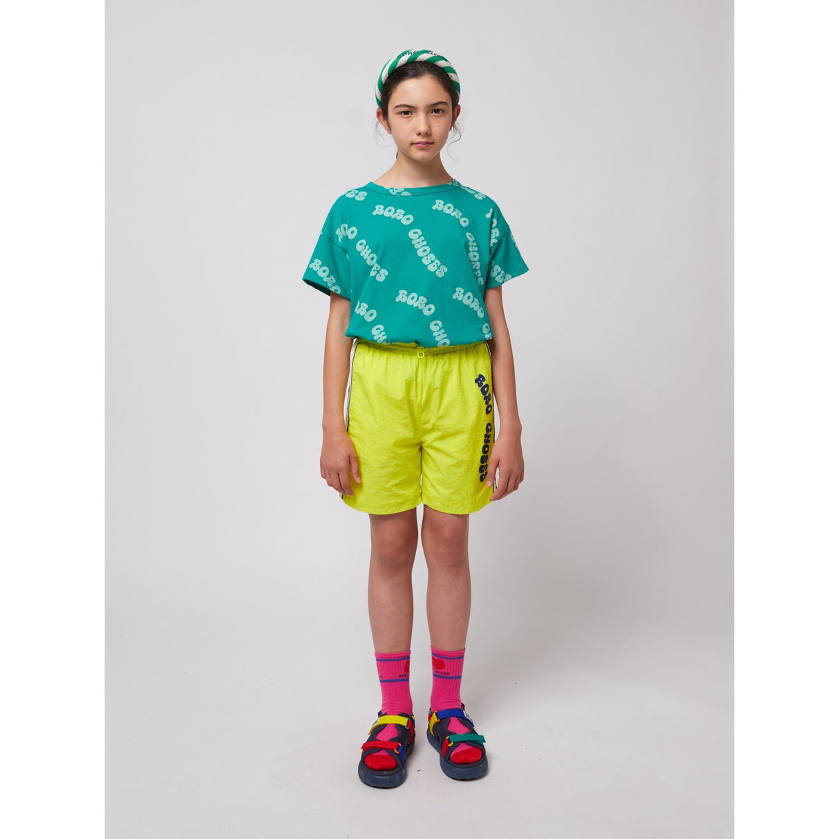Bobo Choses Lys Yellow Wavy Bobo Choses Tracksuit Bermuda Shorts