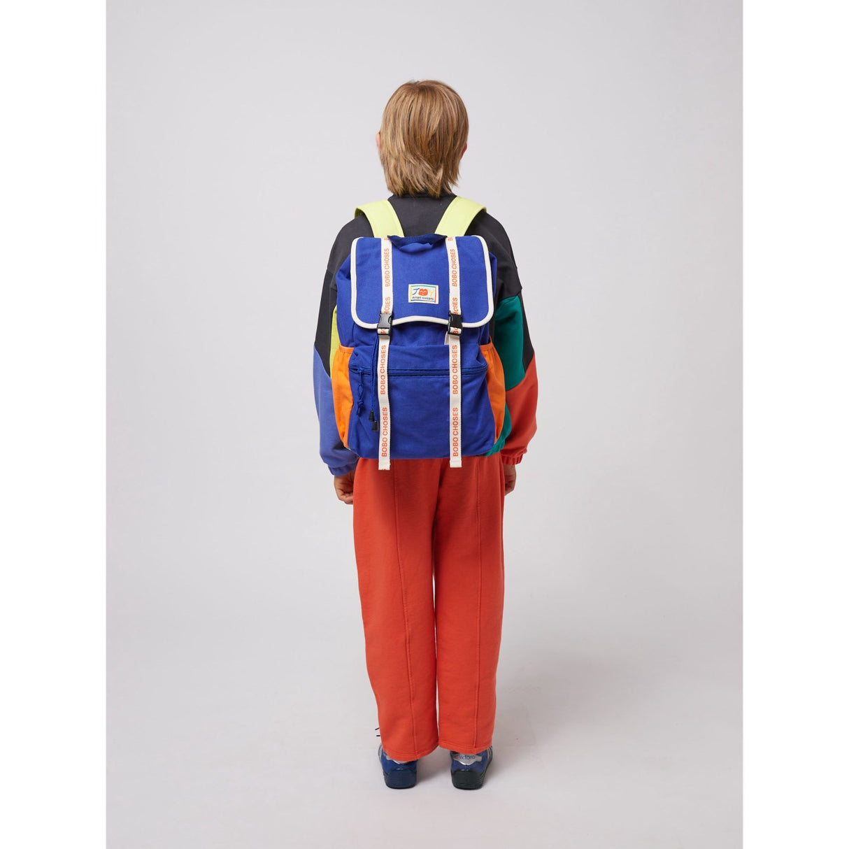 Bobo Choses Blue Smiling Label Rygsekk