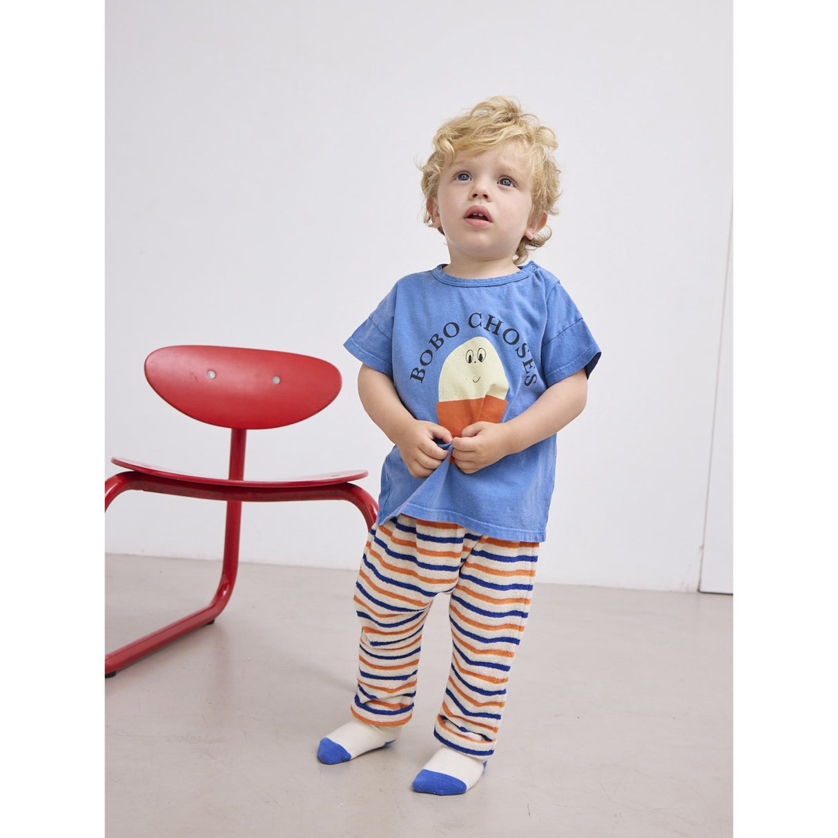 Bobo Choses Multicolor Striped Terry Cloth Harem Bukser