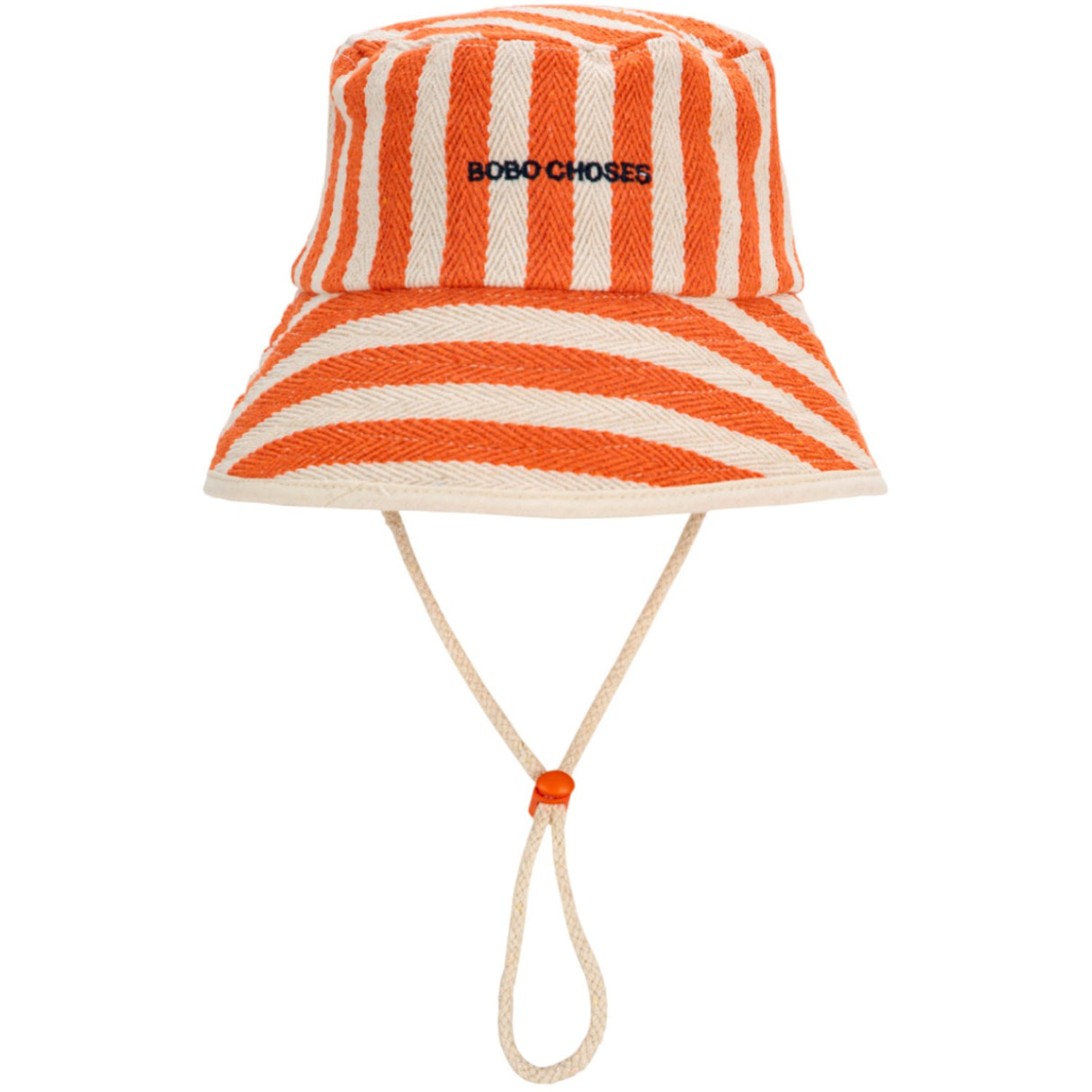 Bobo Choses Orange Striped Bøtte Lue