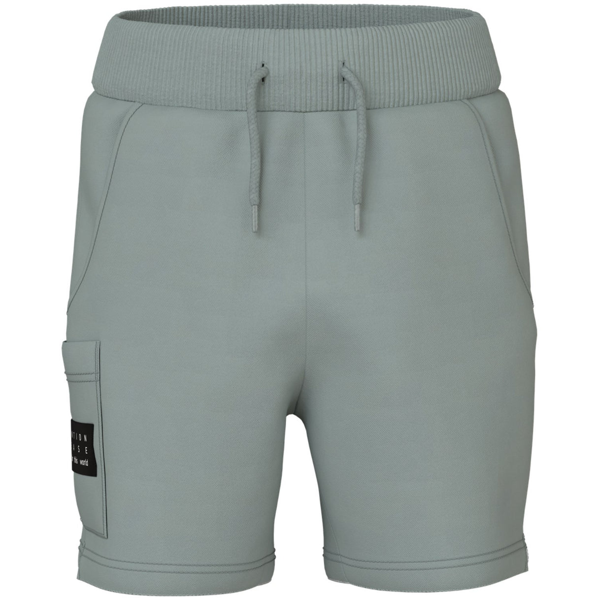 Name It Slate Gray Vivasse Long Sweat Shorts