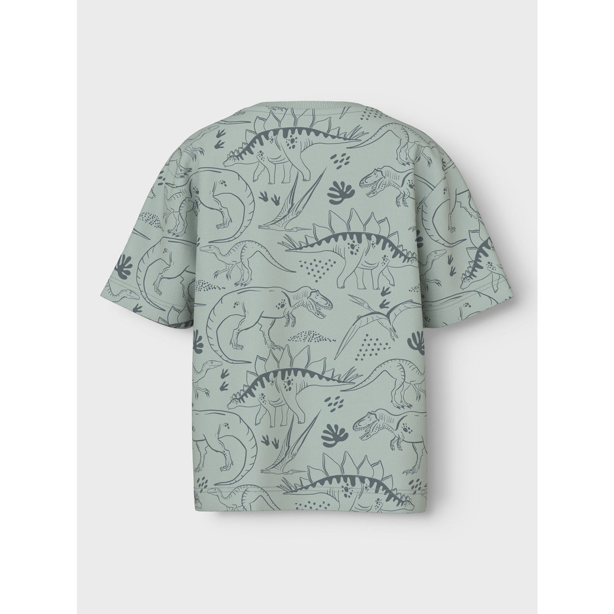Name It Aqua Gray Tone Dino Valther Regular T-Shirt