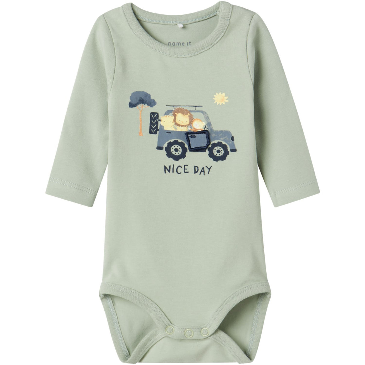 Name It Aqua Gray Hollow Body