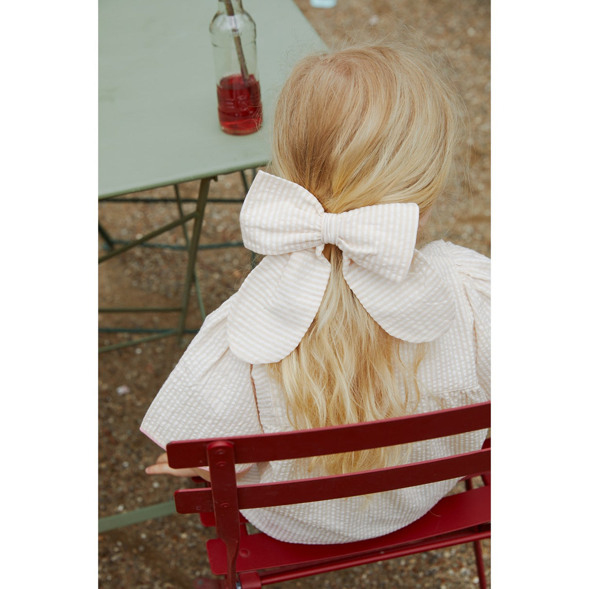 COPENHAGEN COLORS Dusty Rose W Cream Stripe 3-Pakning Seersucker Tilbehør