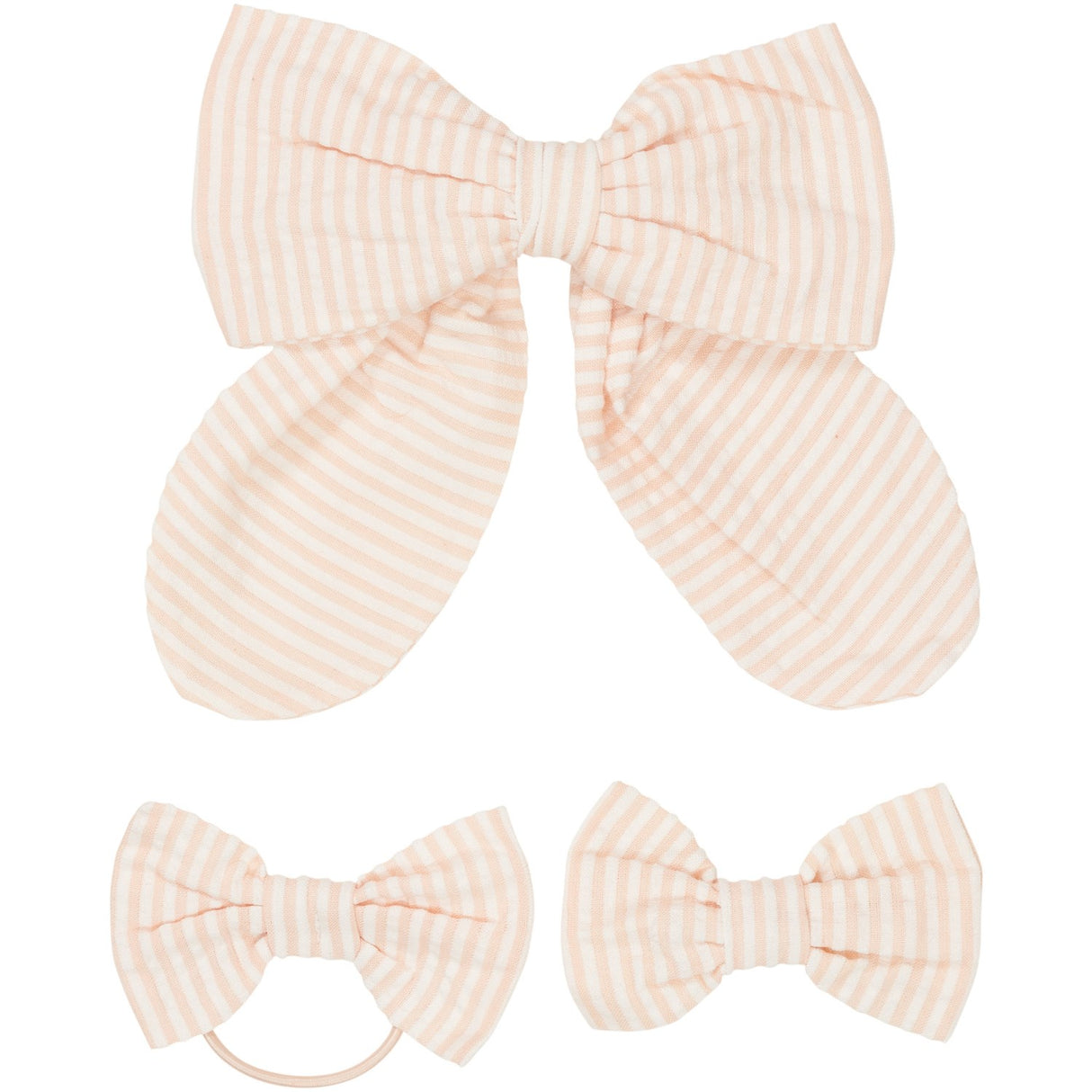 COPENHAGEN COLORS Dusty Rose W Cream Stripe 3-Pakning Seersucker Tilbehør