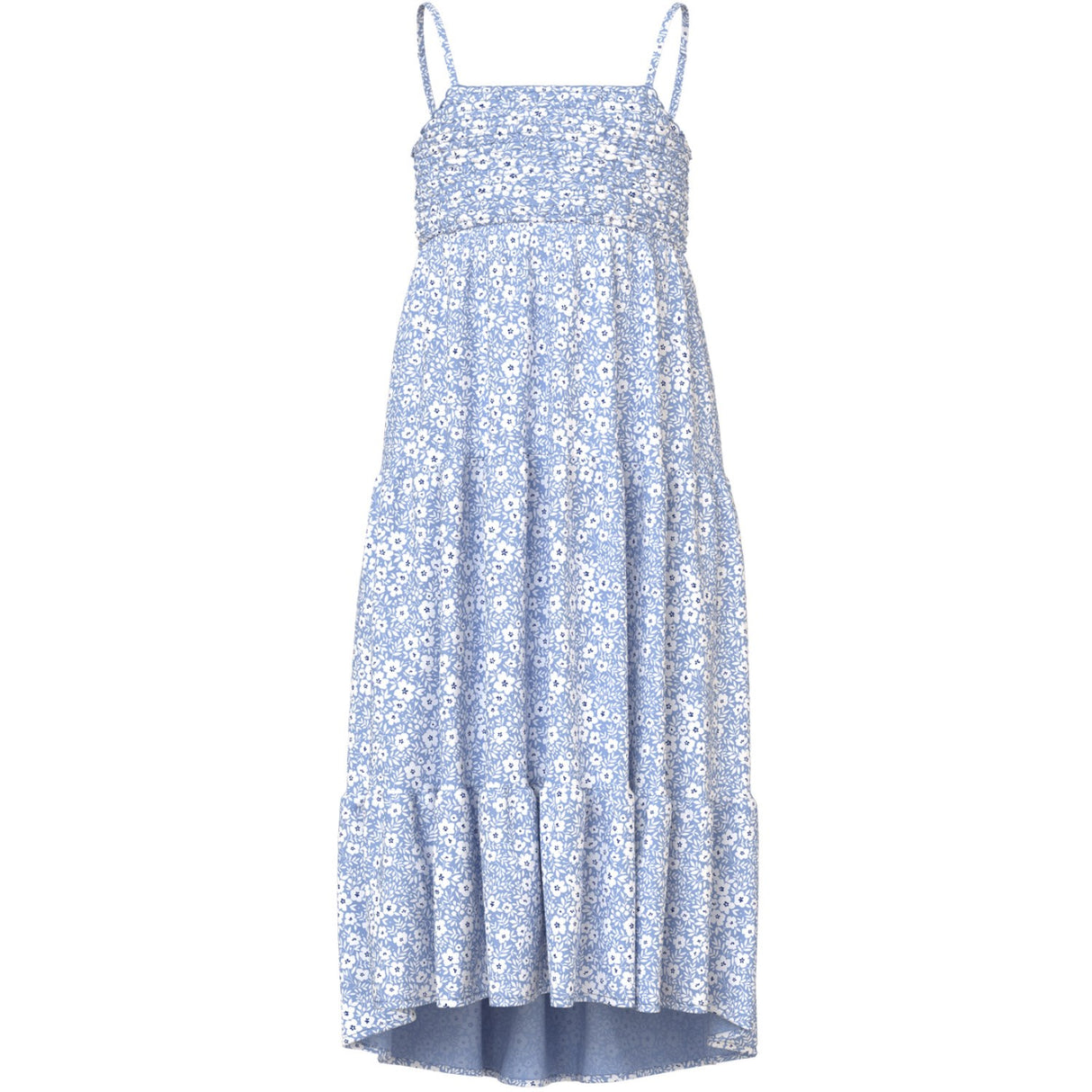 Name It Serenity White Flower Vinaya Stropp Maxi Kjole