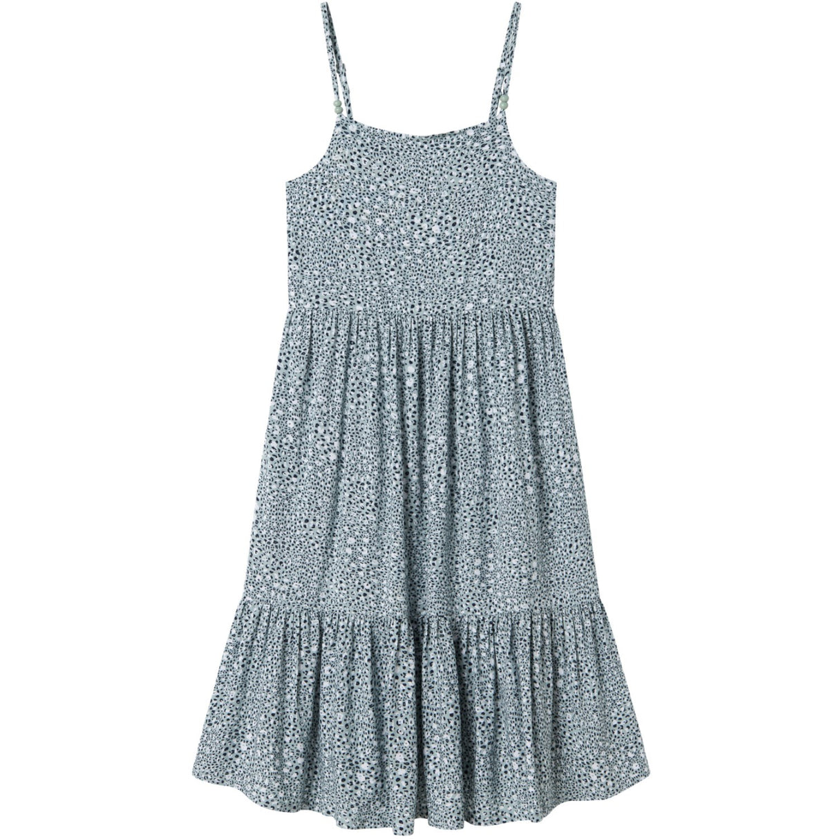 Name It Aqua Gray Leo Jilli Stropp Midi Kjole