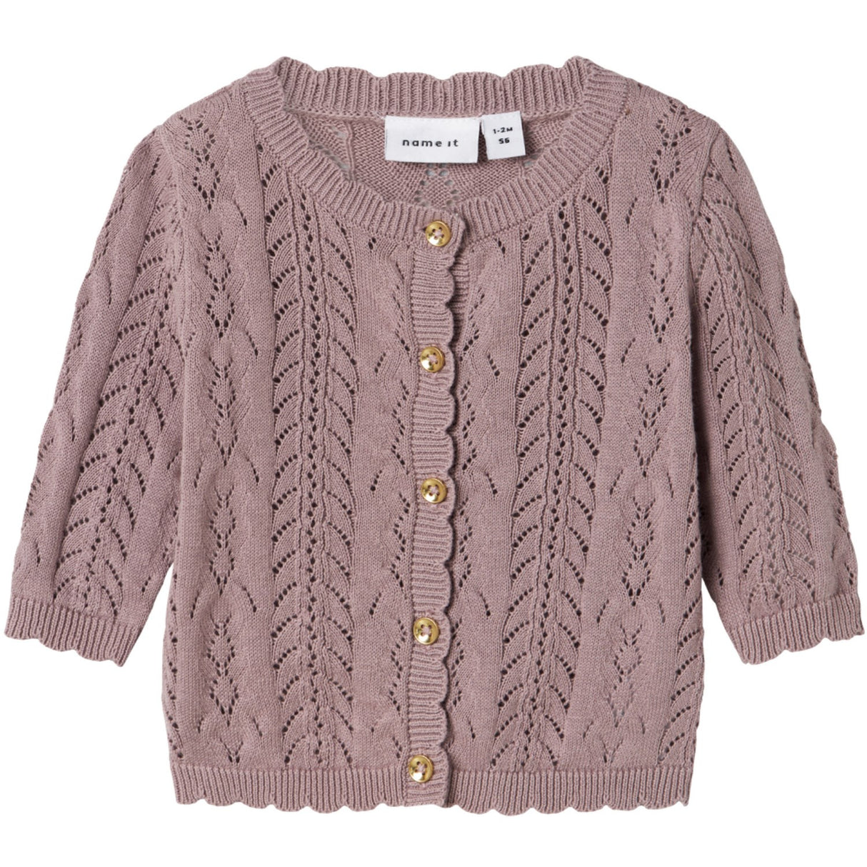 Name It Purple Dove Jollie Strikk Cardigan