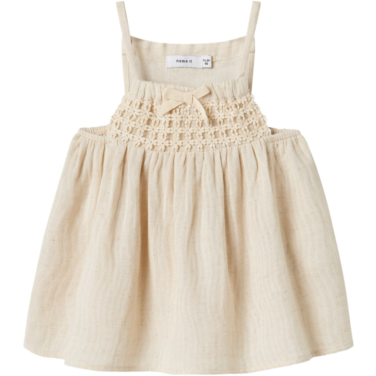 Name It Bleached Sand Jatti Stropp Topp