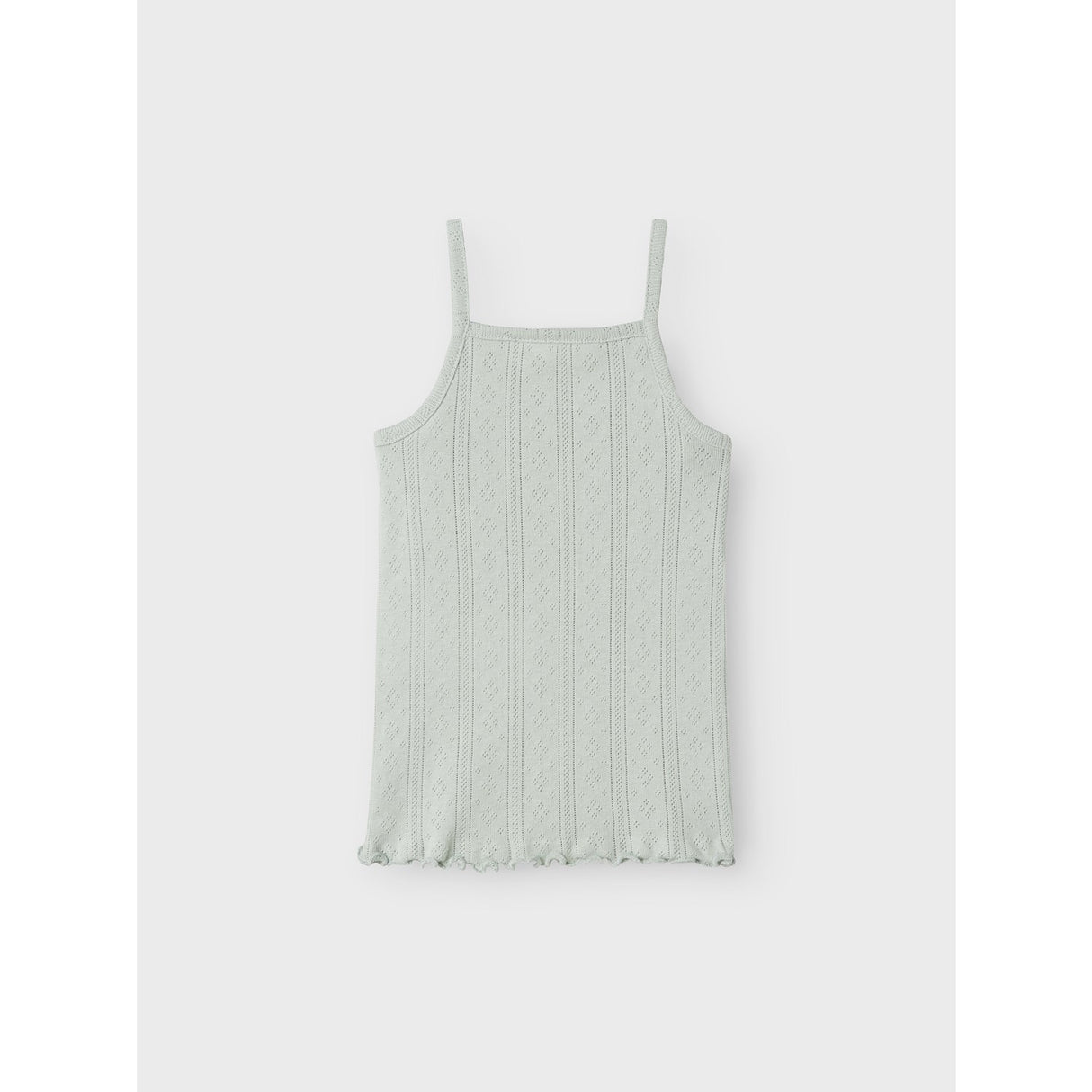 Name It Aqua Gray Jsilke Slim Stropp Topp