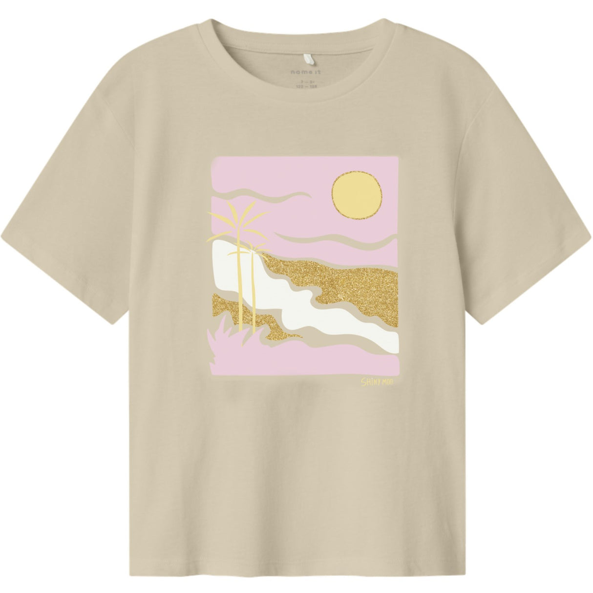 Name It Bleached Sand Jekan Regular T-Shirt