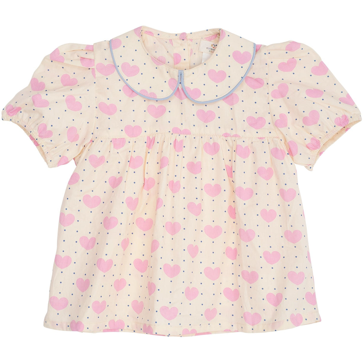 COPENHAGEN COLORS Heart Aop Heart & Dots Bluse