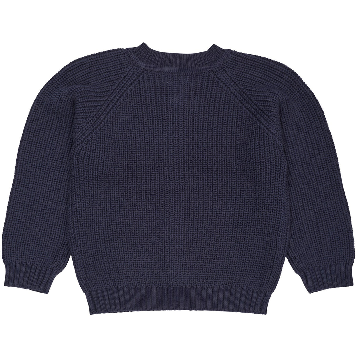 COPENHAGEN COLORS Navy Strikket Classic Rib Cardigan